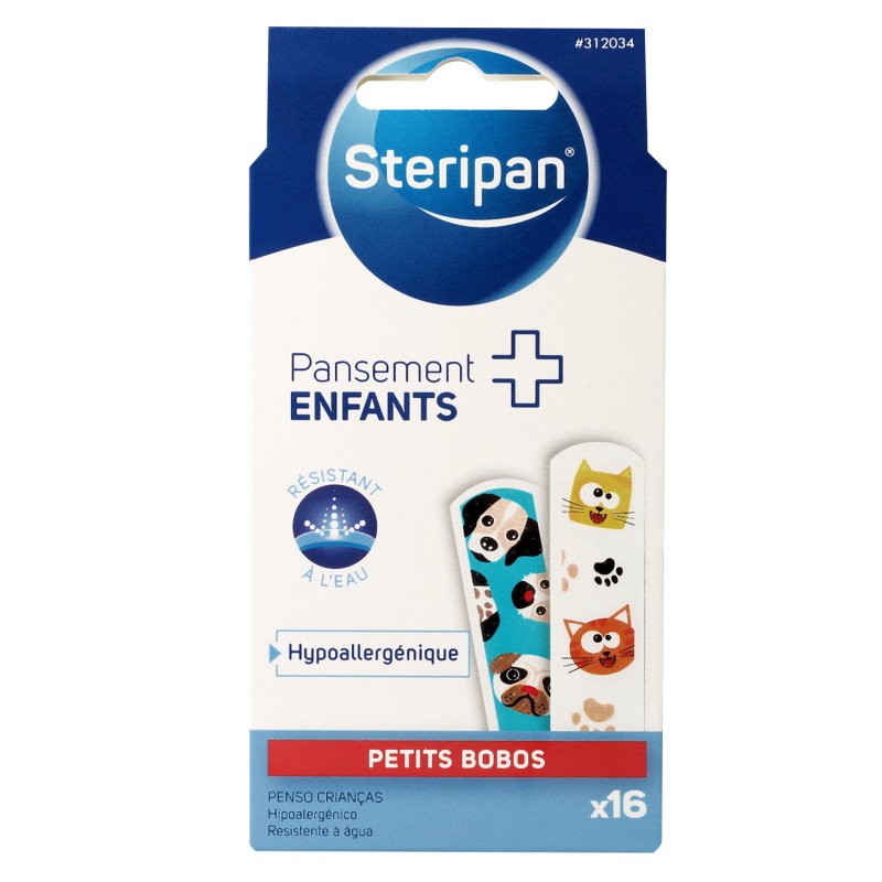 16 pansements lavables enfants