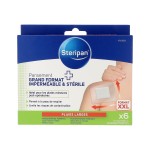 6 pansements steriles impermeables grand format