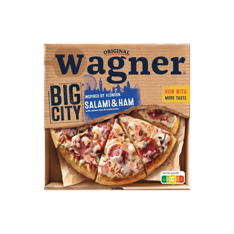Pizza big city Londres salami et jambon 430g