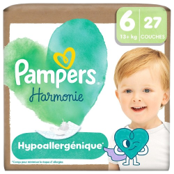 Couches harmonie taille 6 13kg et + x27