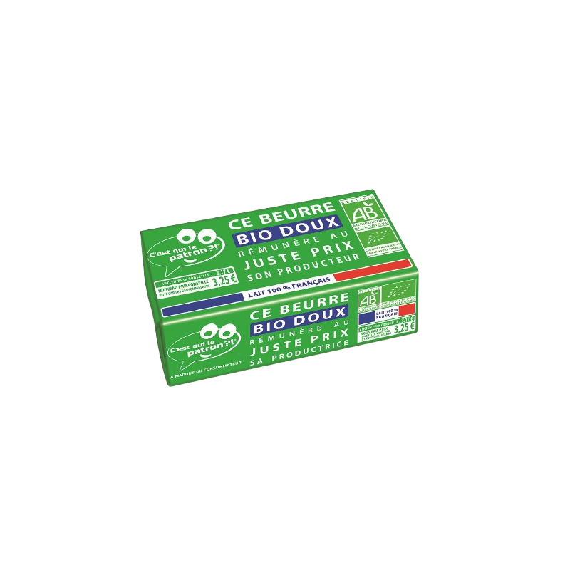 Beurre doux 82%MG bio 250g