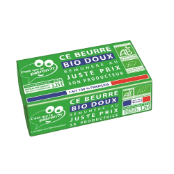 Beurre doux 82%MG bio 250g