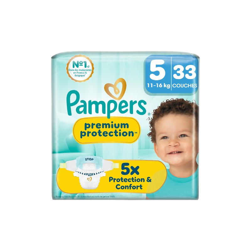 Couches premium protection taille 5 11-16kg x33
