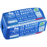 Beurre doux Bleu Blanc Coeur de baratte 82%MG 250g