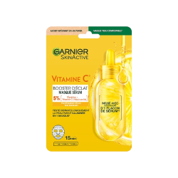 Masque skinactive Vitamin C tissu sérum booster d'éclat x1