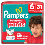 Couches culottes baby dry taille 6 13-19kg x31