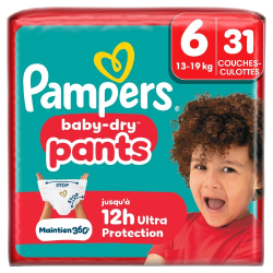 Couches culottes baby dry taille 6 13-19kg x31