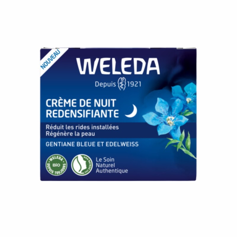 Crème de nuit redensifiante gentiane bleue et edelweiss 40ml