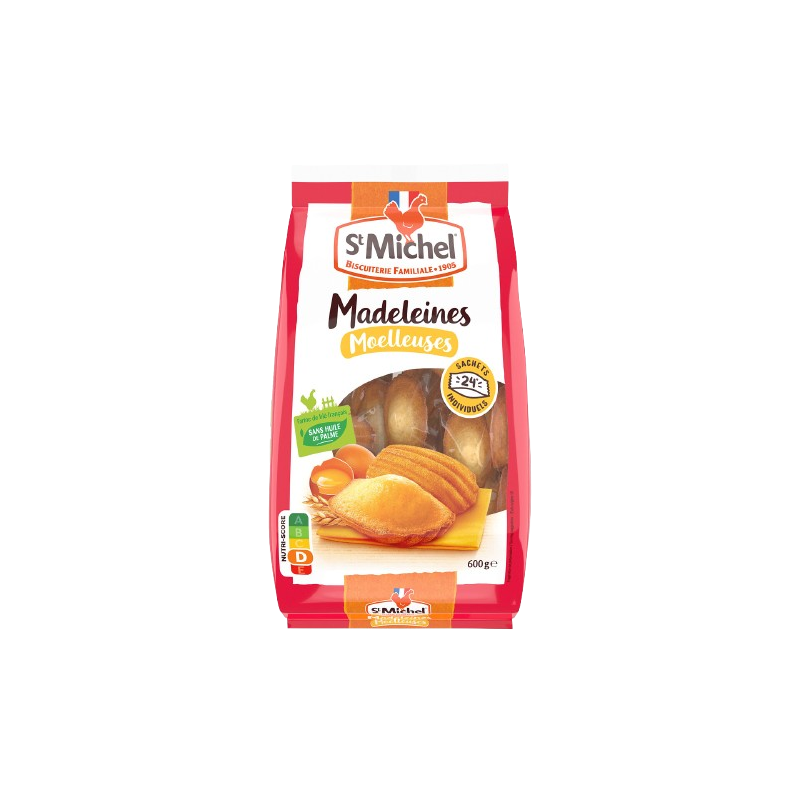 Madeleines moelleuses x24 600g