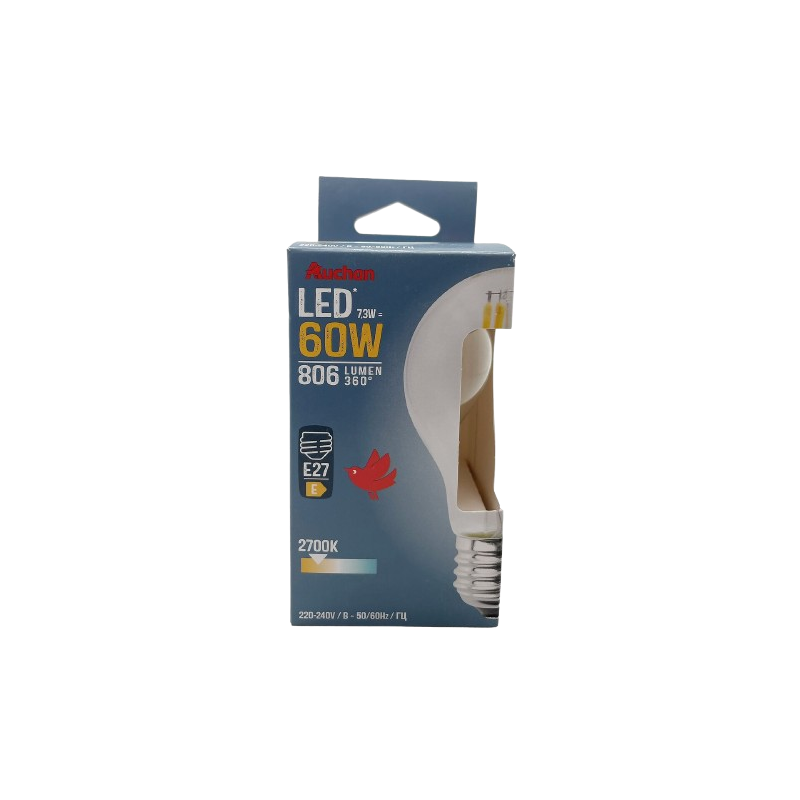 Ampoule LED standard E27 60W blanc chaud