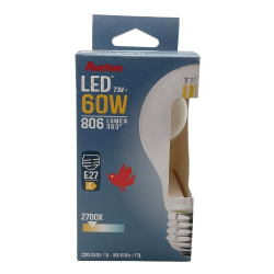Ampoule LED standard E27 60W blanc chaud