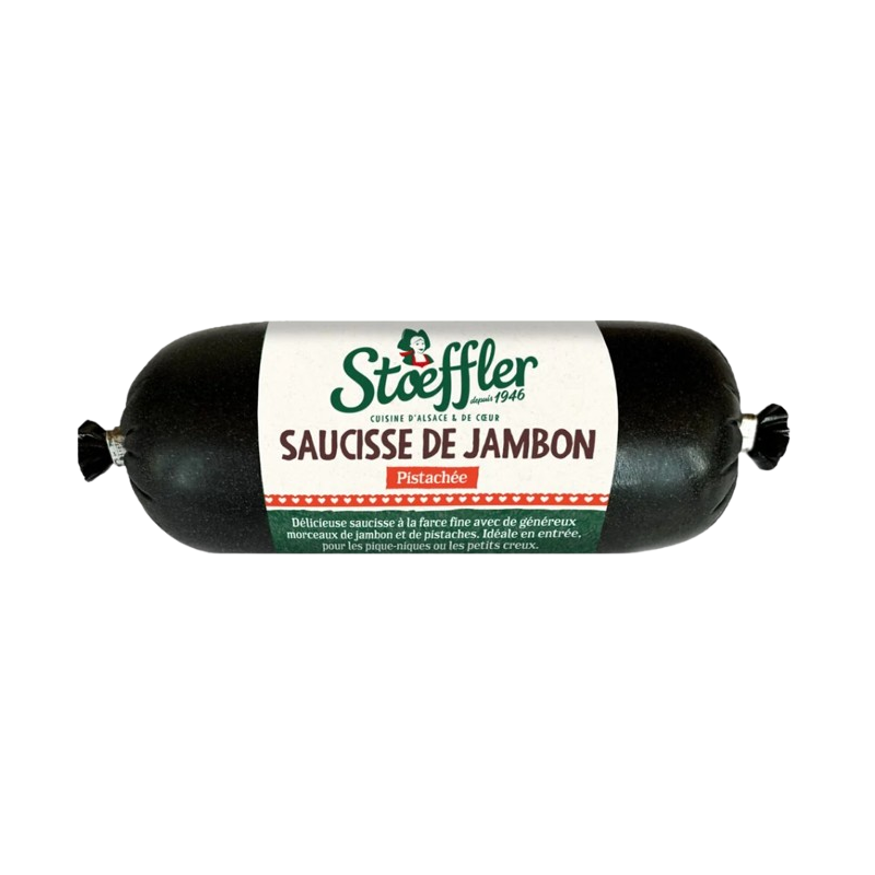 Saucisse de jambon pistachée 200g