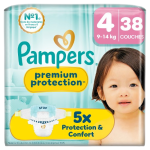 Couches premium protection taille 4 9-14kg x38