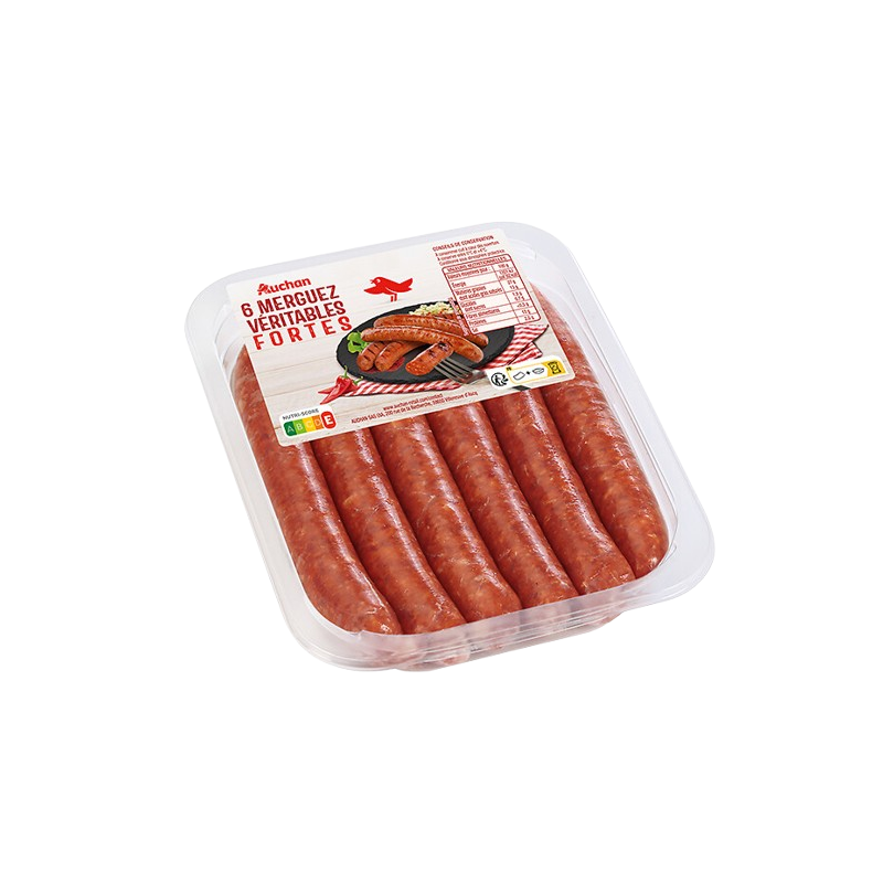 Merguez véritables fortes x6 330g
