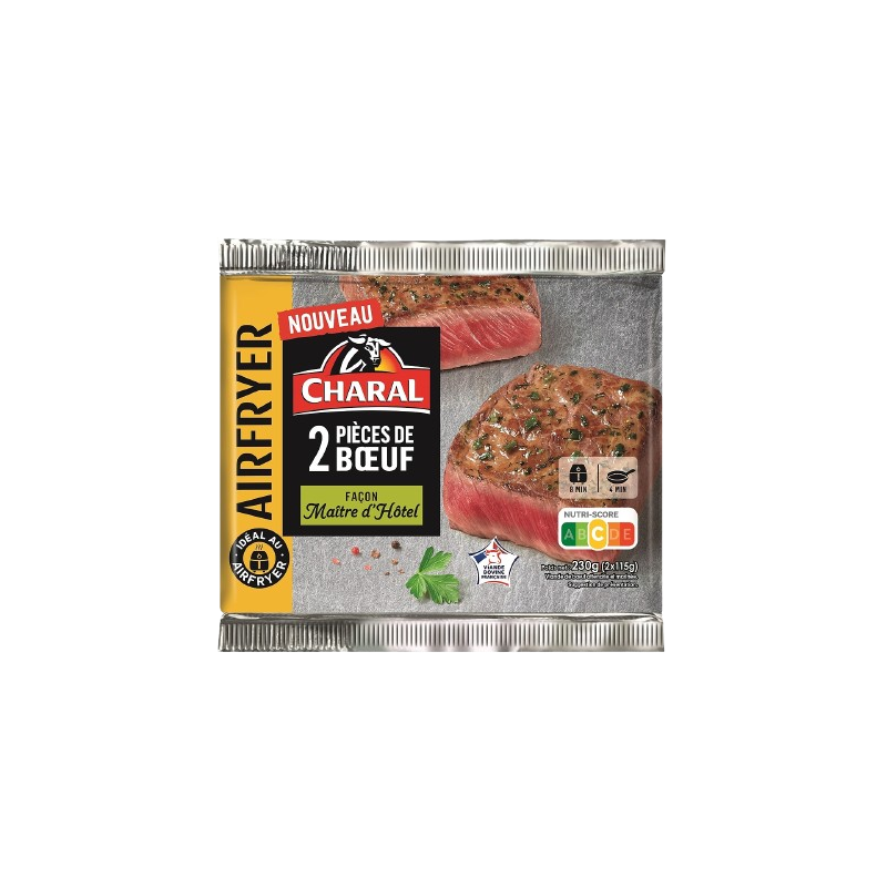 Pavé de boeuf mariné façon maître d'hôtel airfryer 2x115g