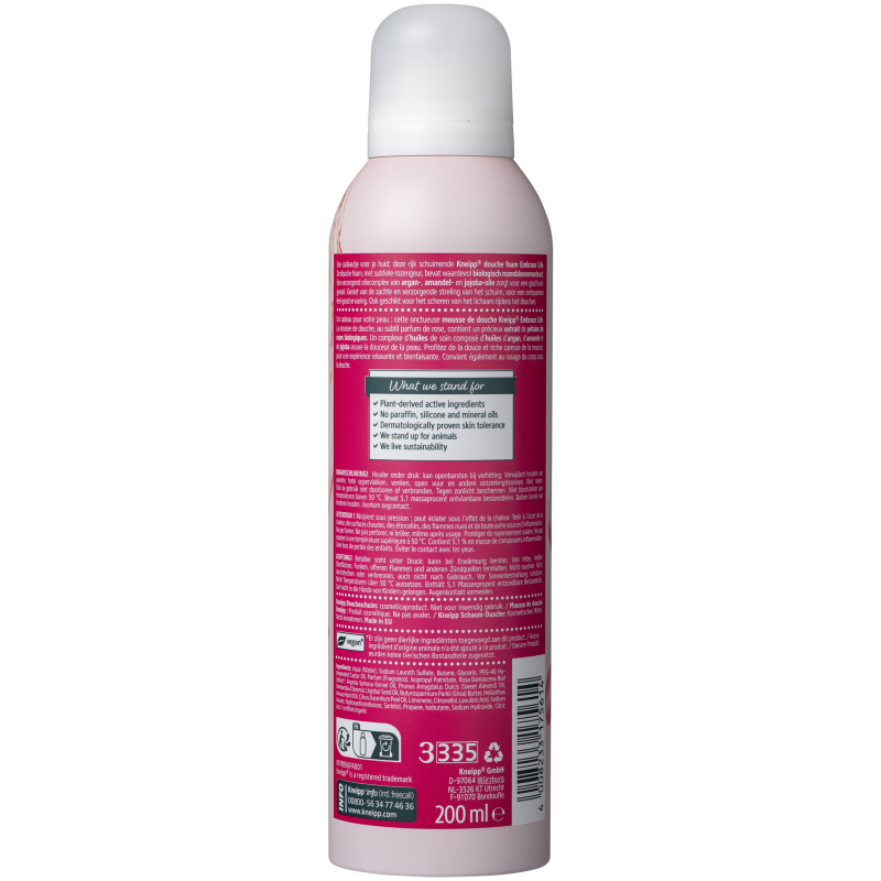 Mousse de douche embrace life 200ml