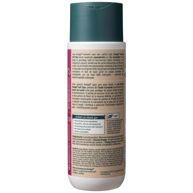 Gel douche soft skin 200ml