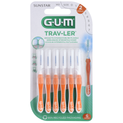 Brossette interdentaire trav ler 0,9 mm 6 unités