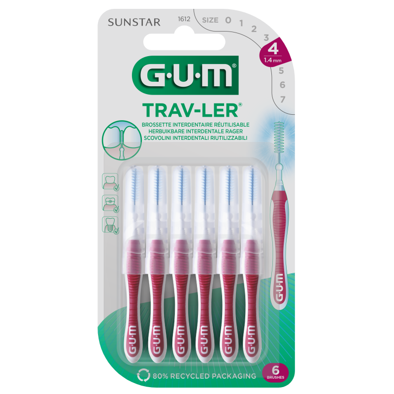 Brossette interdentaire trav ler 1,4 mm 6 unités