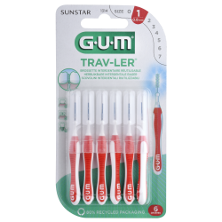 Brossette interdentaire trav ler 0,8 mm 6 unités