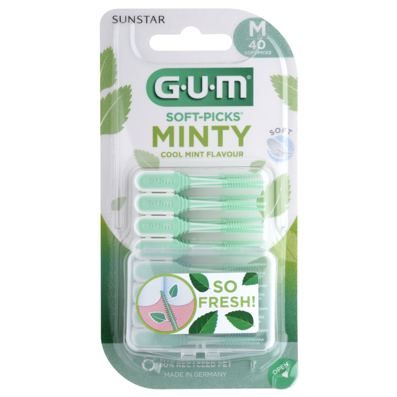 Bâtonnet interdentaire soft picks minty medium 40 unités