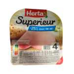 Jambon supérieur -25%de sel x4 135g