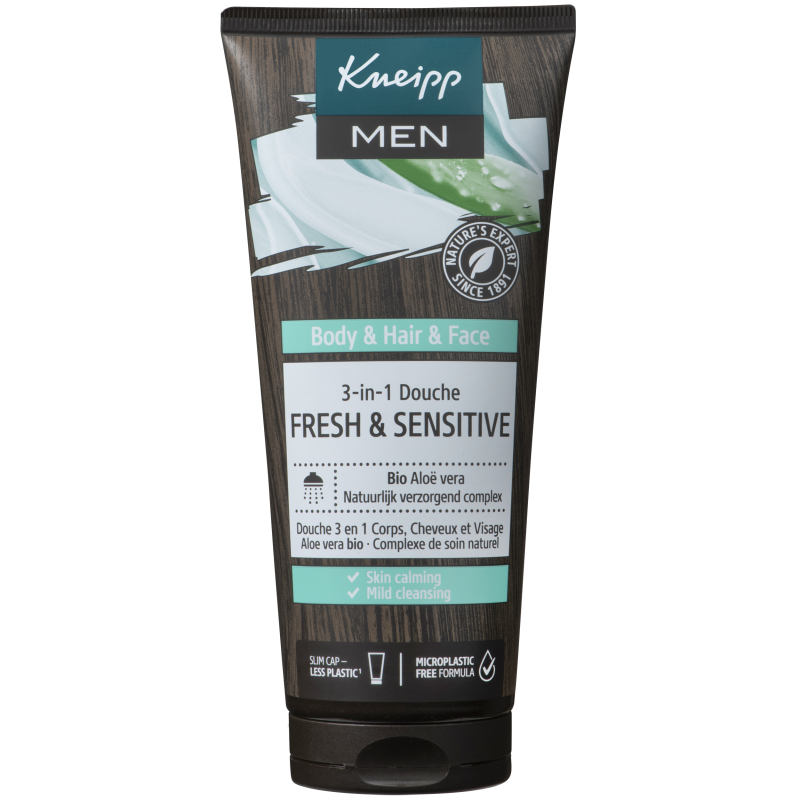 3 in 1 men gel douche fresh & sensitive 200ml