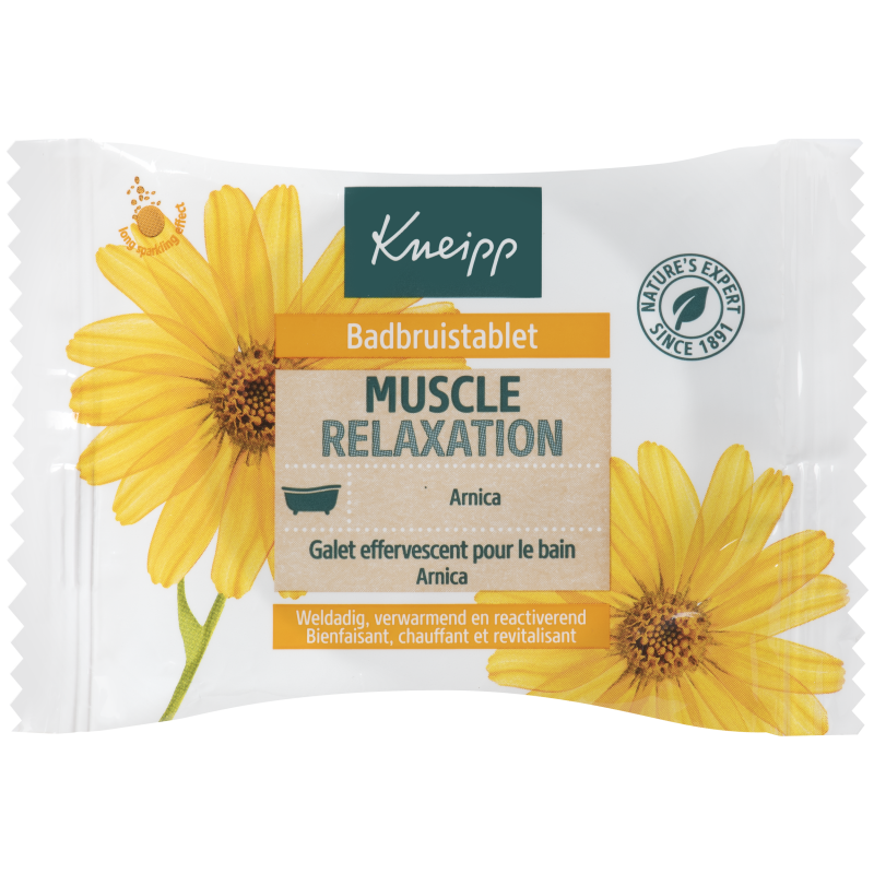 Galet de bain effervescent muscle relaxation arnica active 80g