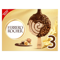 Bâtonnets glacés noisette et chocolat au lait 3x60.5g