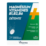Magnésium + Vitamines B1 B2 B6 B9 B12 comprimés effervescents x24