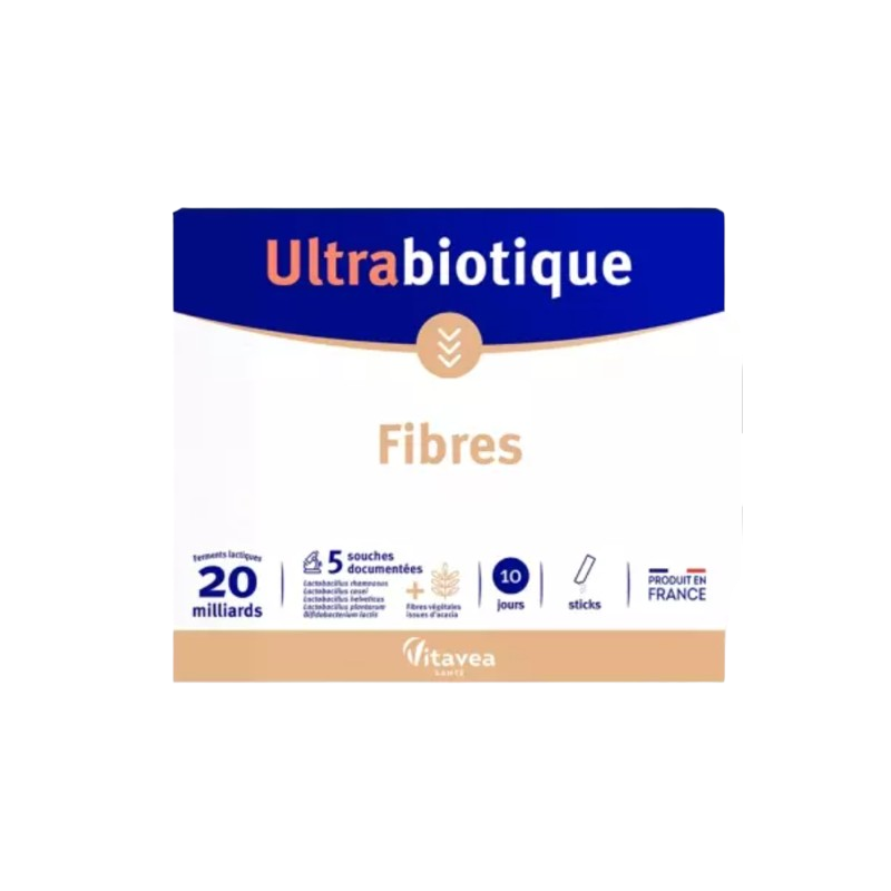 Ultrabiotique fibres 10 sticks