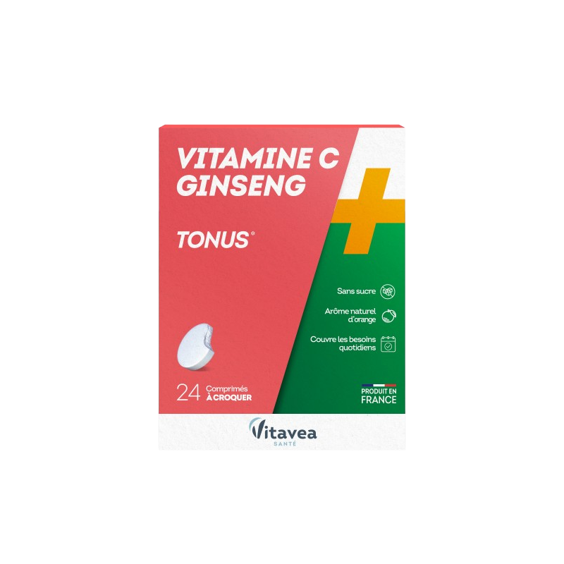 Vitamine C ginseng tonus 24 comprimés