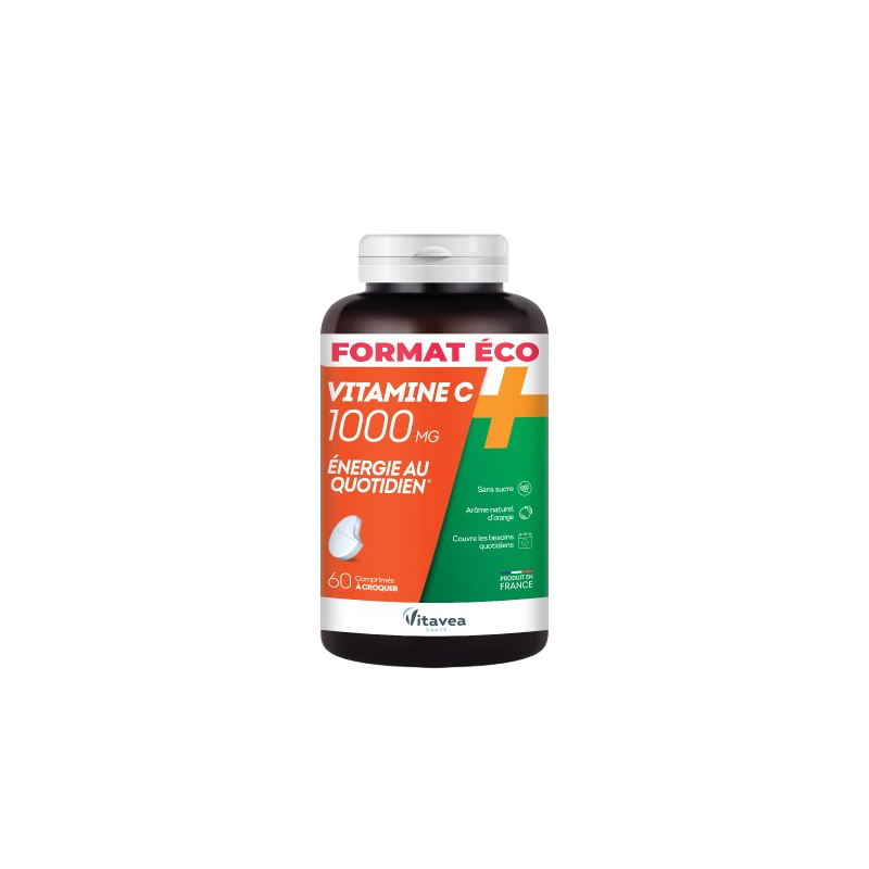 Vitamine C 1000 mg énergie quotidien 60 comprimés