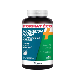 Magnésium + Vitamines B1 B2 B6 B9 B12 comprimés effervescents x60