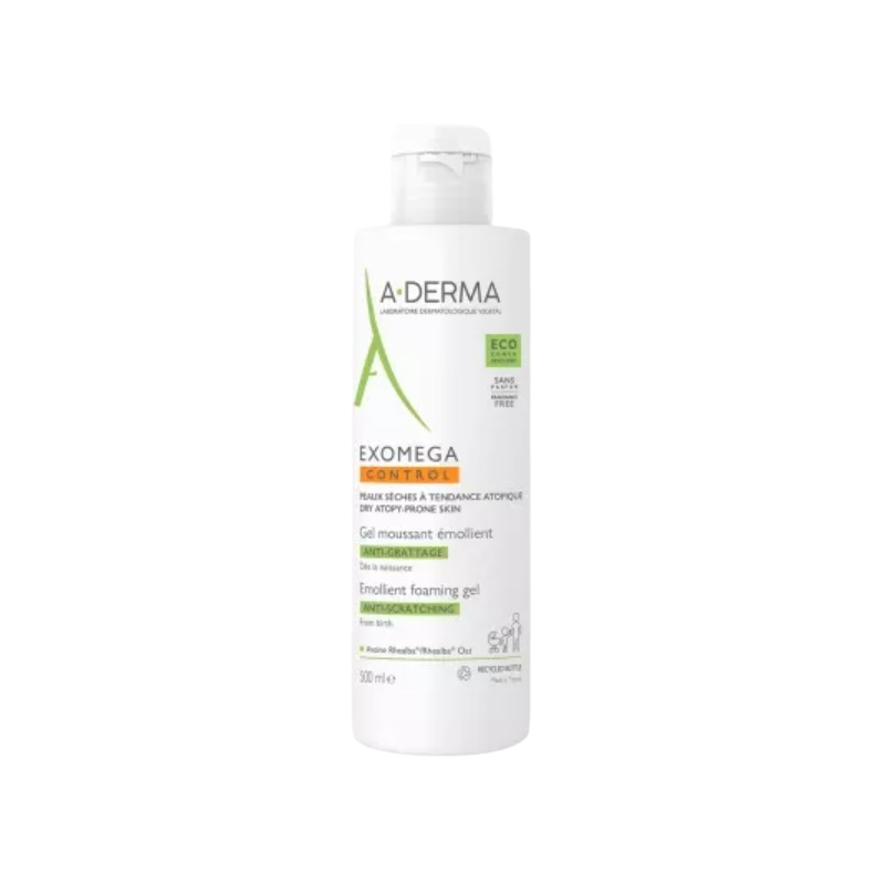 Exomega control gel moussant emollient 500ml