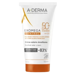 Exomega control crème solaire émoliente spf50+ 150ml