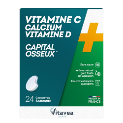 Vitamine C calcium vitamine D capital osseux 24 comprimés