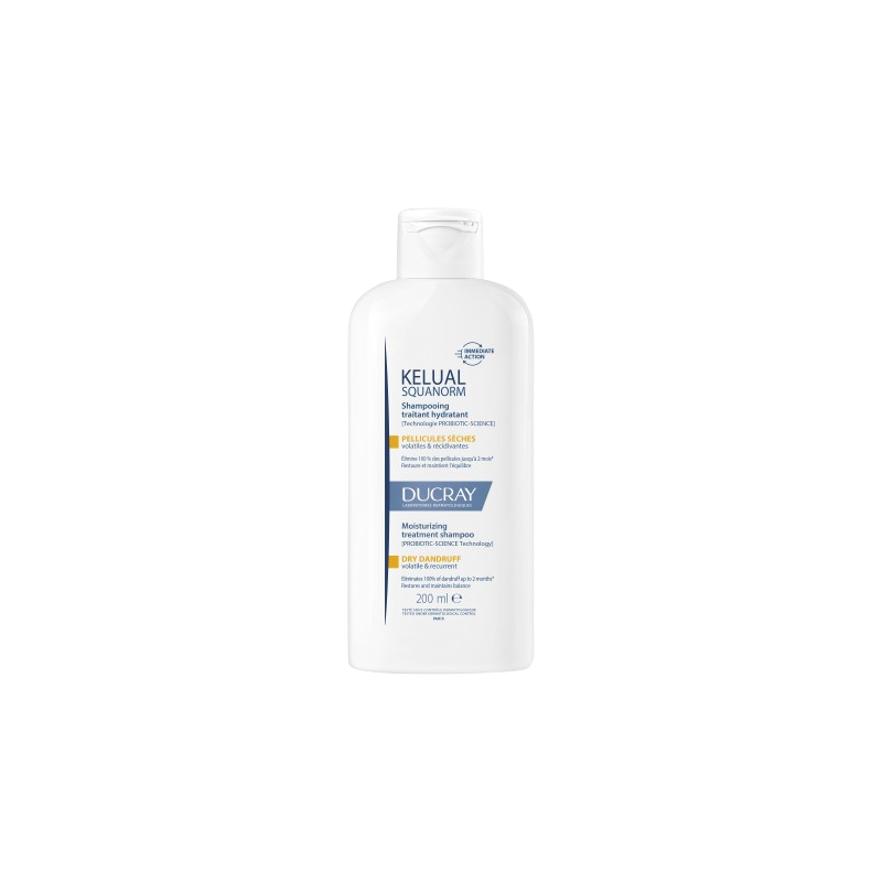 Kelual squanorm shampooing traitant hydratant pellicules sèches 200ml