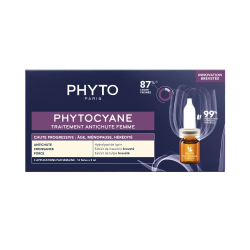 Cyane traitement antichute femme progressive 12x5ml