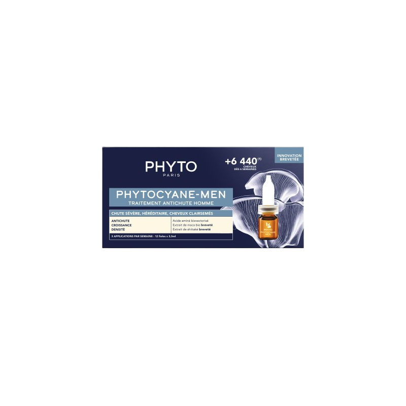 Cyane men traitement antichute homme 12x3,5ml
