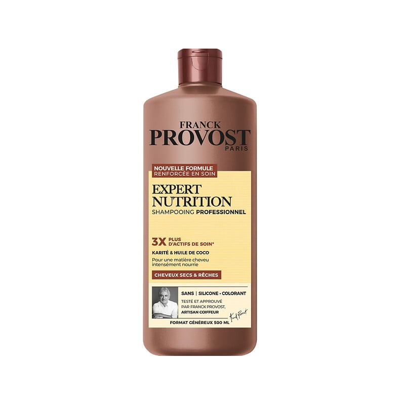 Shampooing professionnel expert nutrition cheveux secs et rêches 500ml