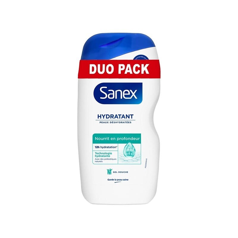 Gel douche hydratant peaux déshydratées 2x425ml