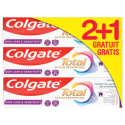 Dentifrive total active prévention gencives 3x75ml