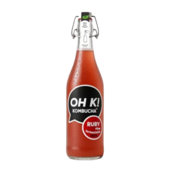 Kombucha bio Ruby boisson fermentée au thé 750ml