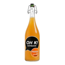 Boisson au thé fermenté à la pêche 750ml