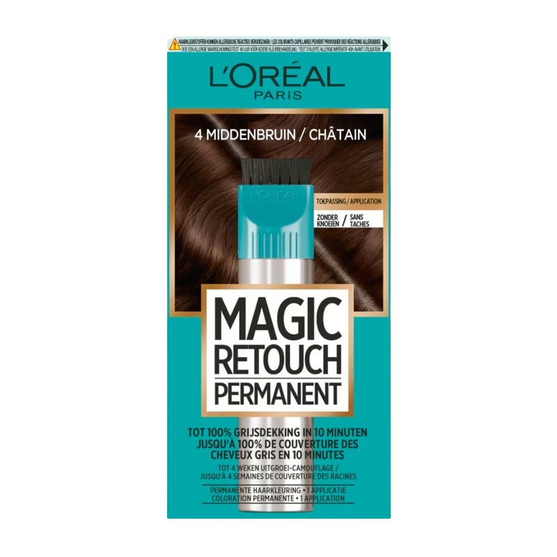 Coloration magic retouch permanent 4 châtain