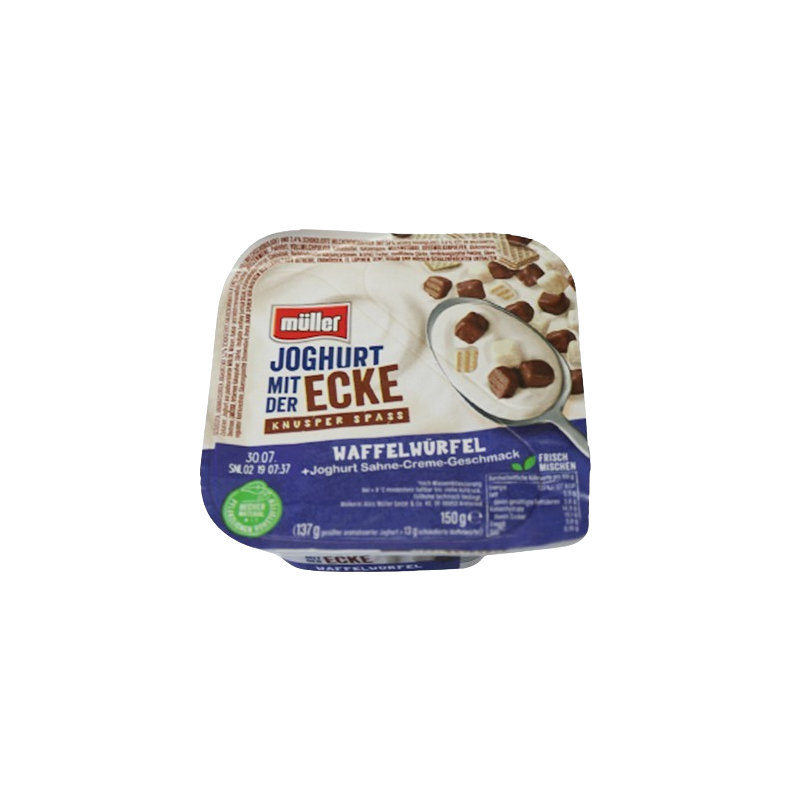 Yaourt avec cubes de gaufrettes 150g