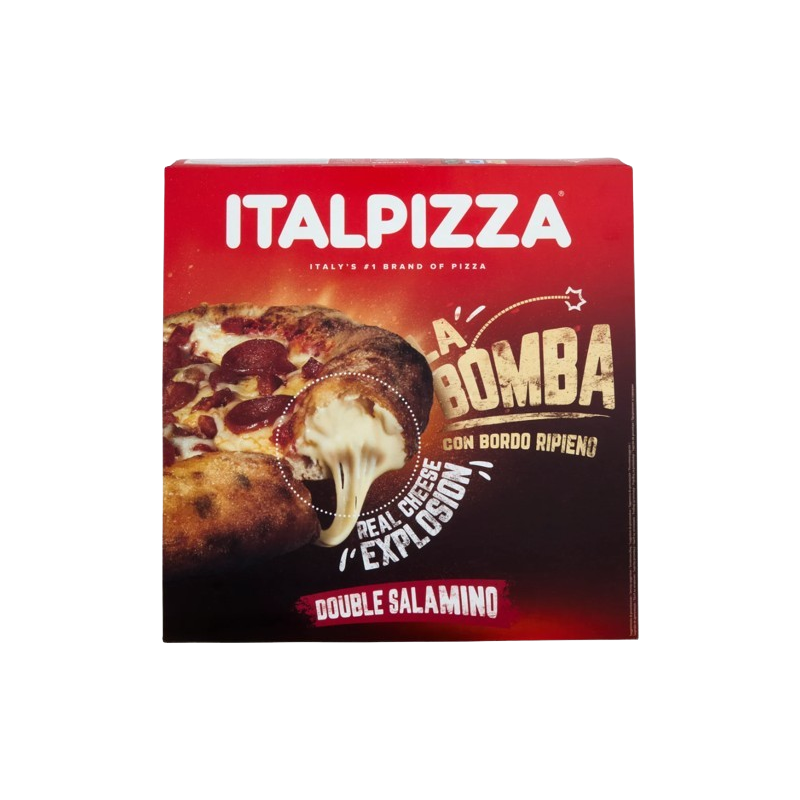 Pizza la bomba double salami 465g