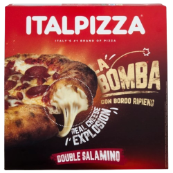 Pizza la bomba double salami 465g