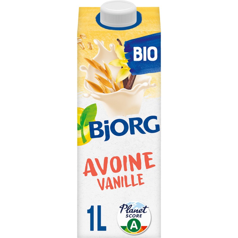 Boisson végétale bio à l'avoine saveur vanille sans sucres ajoutés 1l